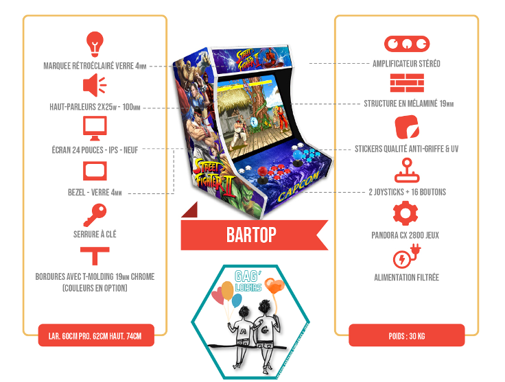 Bartop dragon ball fiche descriptive 1
